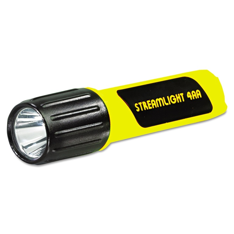 PROPOLYMER LUX LED FLASHLIGHT, 4 AA BATTERIES (INCLUDED), YELLOW