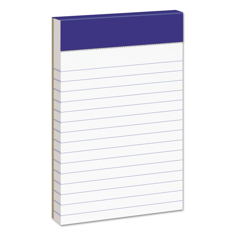 PERFORATED WRITING PADS, NARROW RULE, 3 X 5, 50 SHEETS, DOZEN