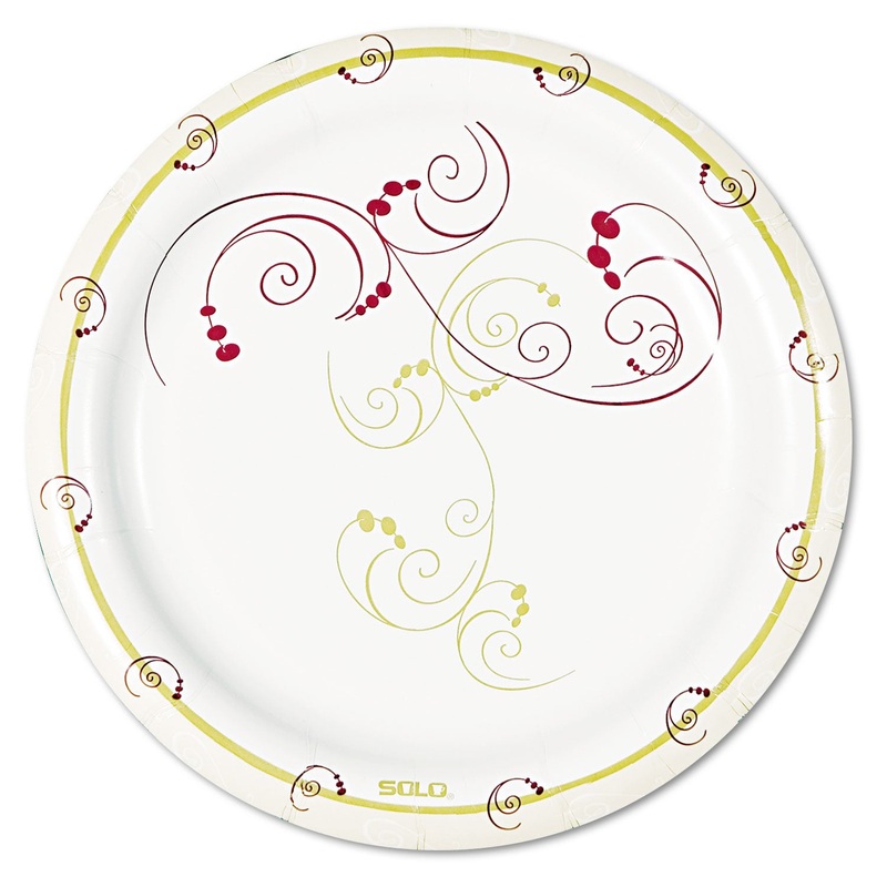 Symphony Paper Dinnerware, Mediumweight Plate, 6″, Tan, 1000/carton