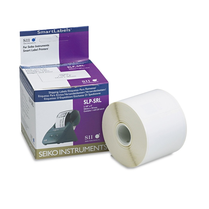 BULK SELF-ADHESIVE WIDE SHIPPING LABELS, 2.12″ X 4″, WHITE, 220/BOX