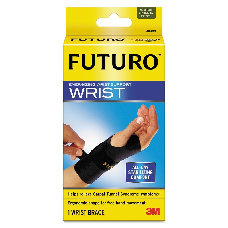 Energizing Wrist Support, S/m, Fits Right Wrists 5 1/2″-6 3/4″, Black, 12/carton
