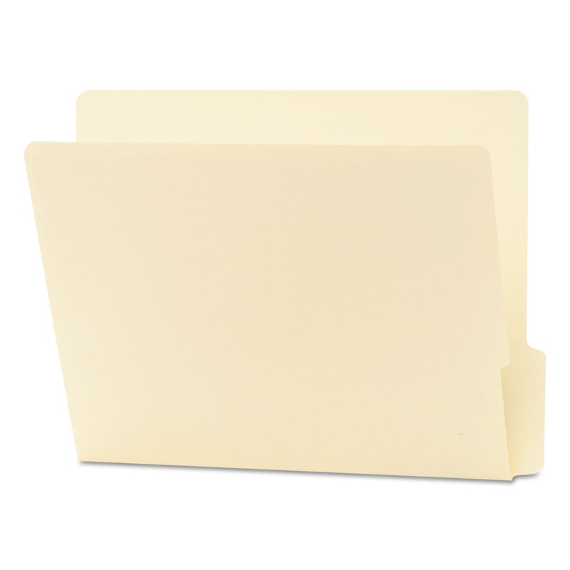 HEAVYWEIGHT MANILA END TAB FOLDERS, 9″ FRONT, 1/3-CUT TABS, BOTTOM POSITION, LETTER SIZE, 100/BOX