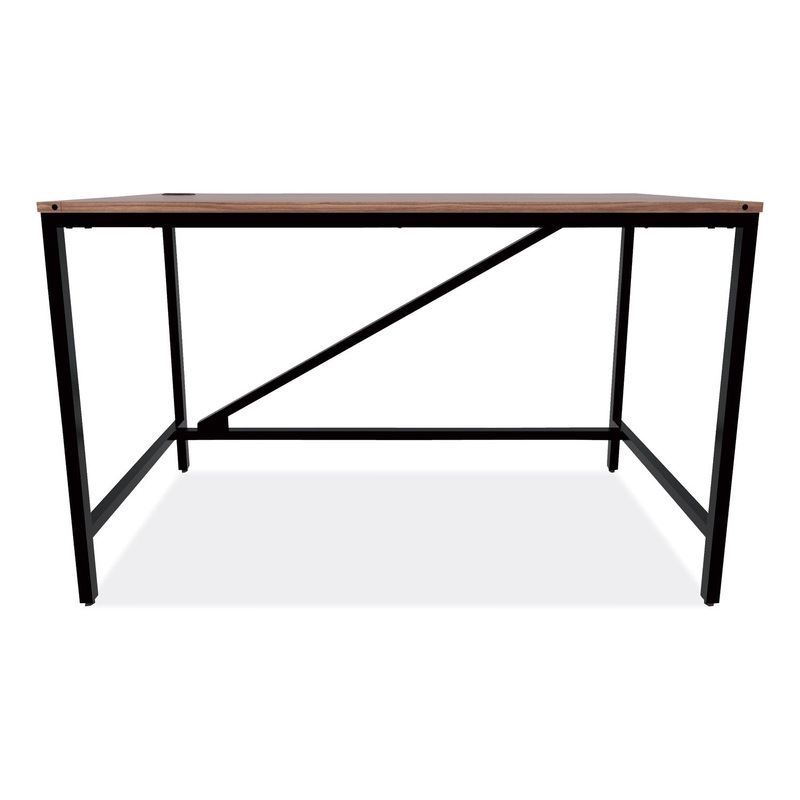 INDUSTRIAL SERIES TABLE DESK, 47.25W X 23.63D X 29.5H, MODERN WALNUT