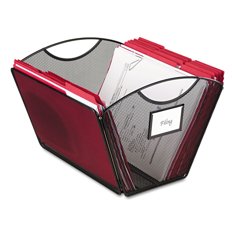 ONYX MESH DESKTOP TUB FILE, LETTER FILES, 12.5″ X 13.75″ X 9.5″, BLACK