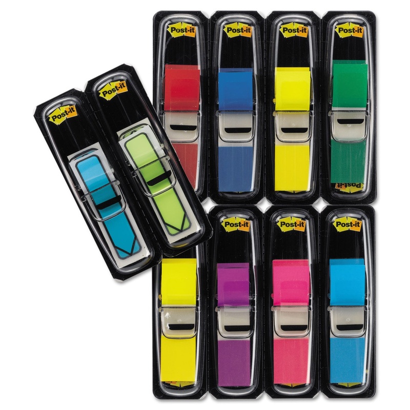 PAGE FLAG VALUE PACK, 0.5″ X 1.75″, ASSORTED COLORS, 280 PAGE FLAGS, 48, 1/2″ ARROWS/PACK