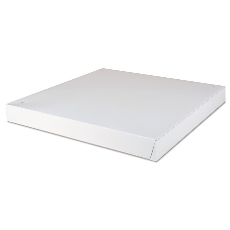 Paperboard Pizza Boxes,18 X 18 X 1 7/8, White, 50/carton