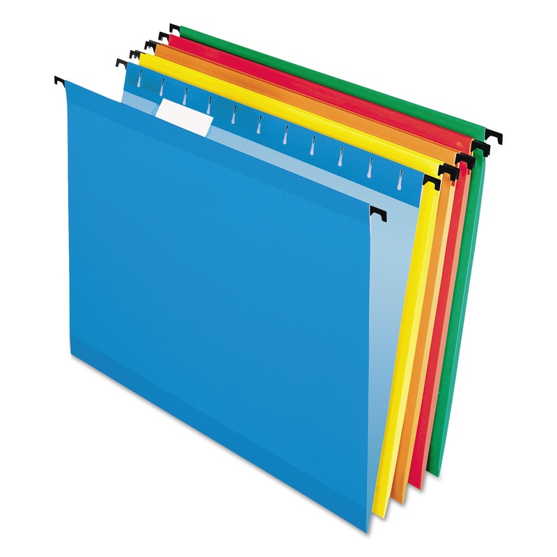 SUREHOOK HANGING FOLDERS, LEGAL SIZE, 1/5-CUT TAB, ASSORTED, 20/BOX