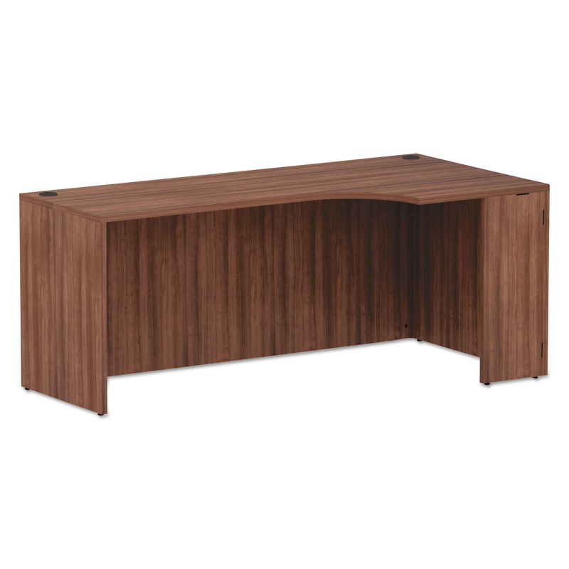 ALERA VALENCIA SERIES CORNER CREDENZA SHELLS, 70.88W X 35.38D X 29.5H, MODERN WALNUT