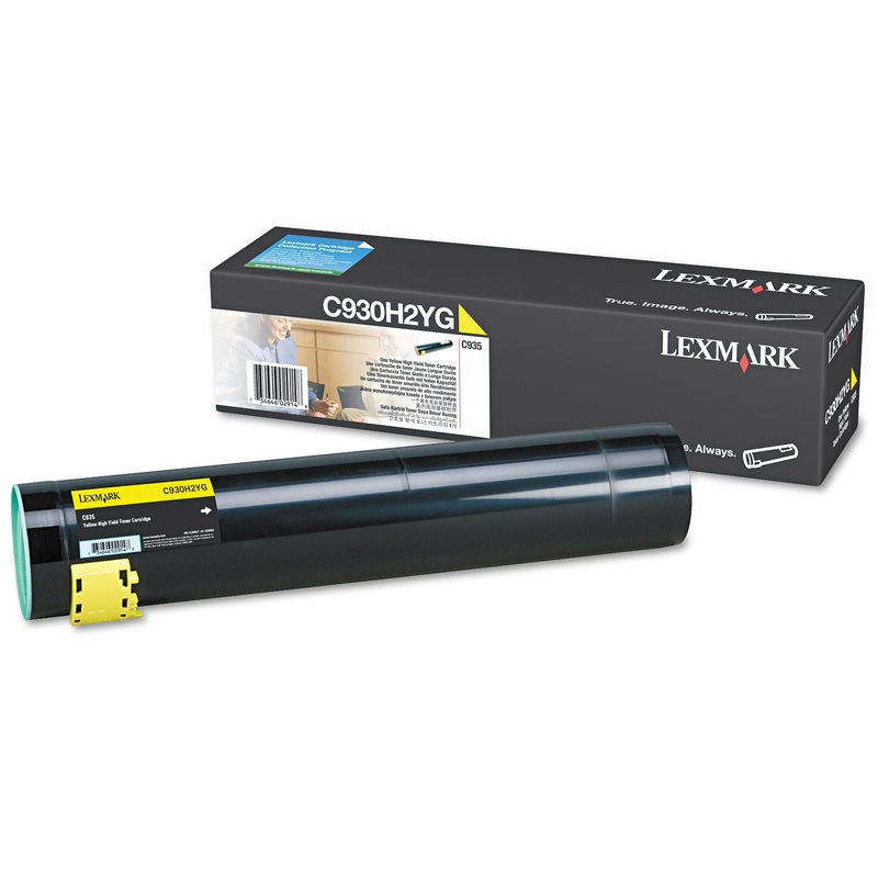 C930h2yg High-Yield Toner, 24000 Page-Yield, Yellow