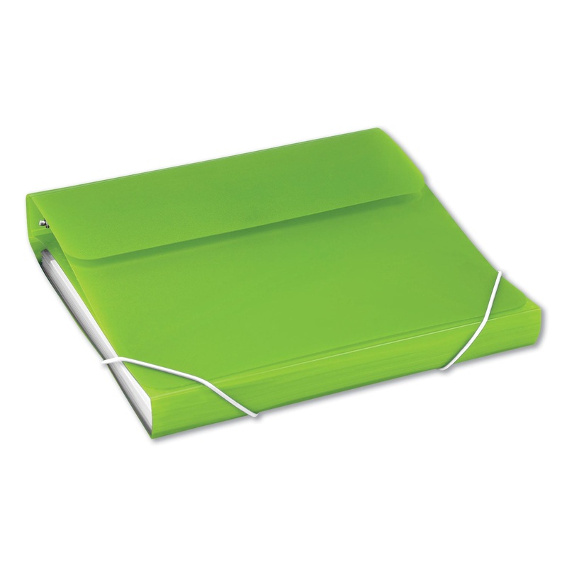 DUO 2-IN-1 BINDER ORGANIZER, 3 RINGS, 1″ CAPACITY, 11 X 8.5, GREEN