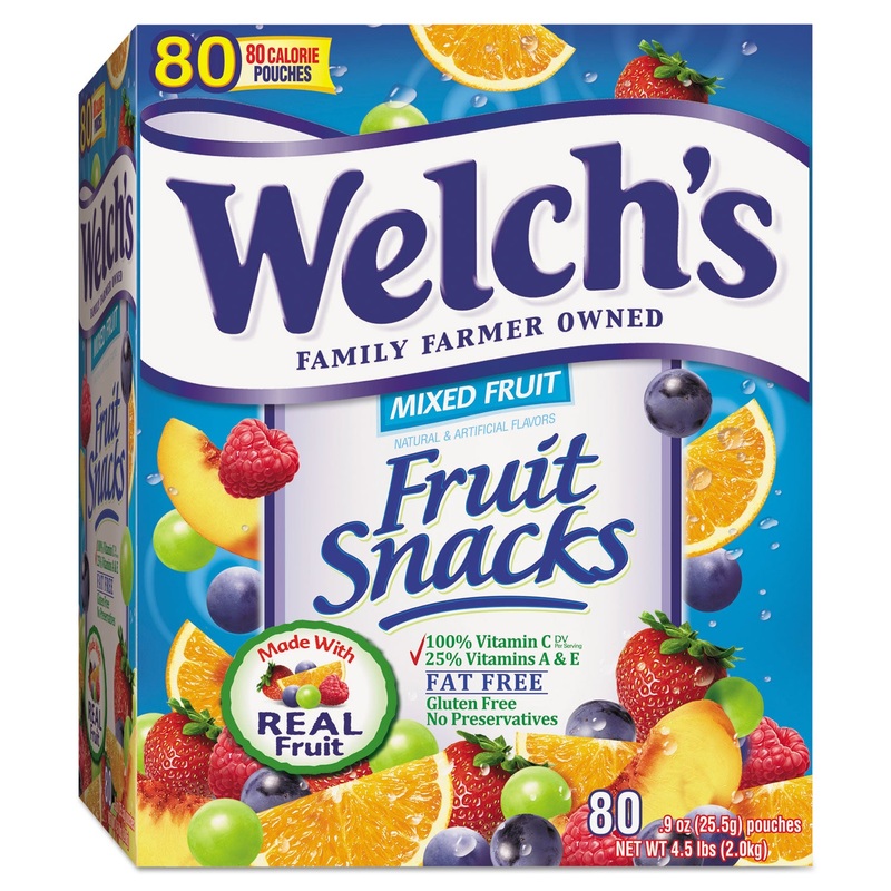 Fruit Snacks, 0.9 Oz Pouch, 80/box