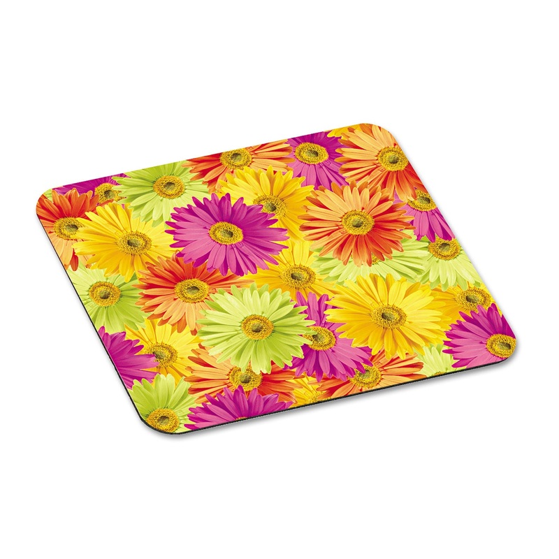 Mouse Pad With Precise Mousing Surface, 9″ X 8″ X 1/8″, Daisy Design