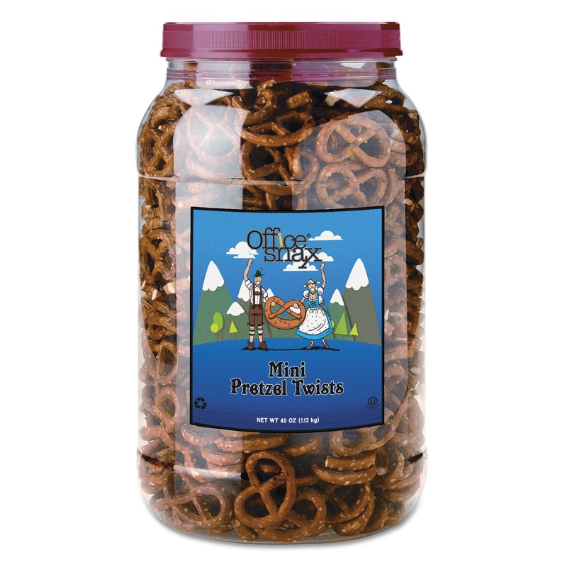 Pretzel Assortment Old Fashioned Mini-Pretzel Twists, 40oz Tub