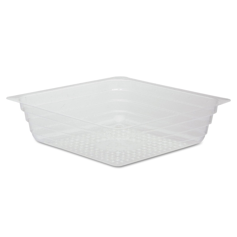 Reflections Portion Plastic Trays, Shallow, Clear, 3-1/2×3-1/2×1, 4oz, 2500/ct