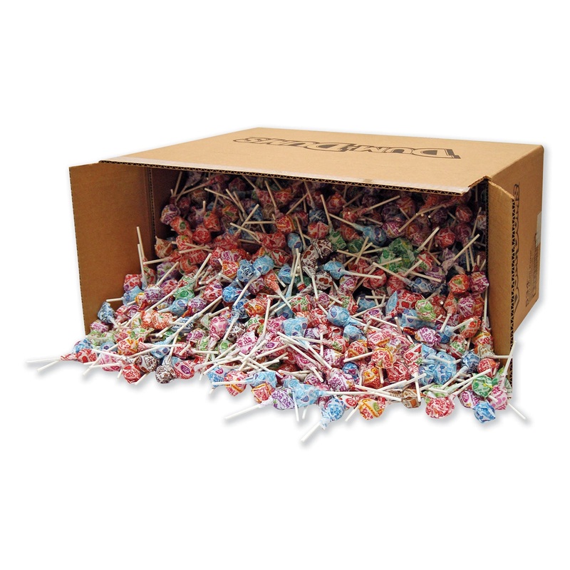 DUM-DUM-POPS, ASSORTED FLAVORS, INDIVIDUALLY WRAPPED, BULK 30 LB CARTON