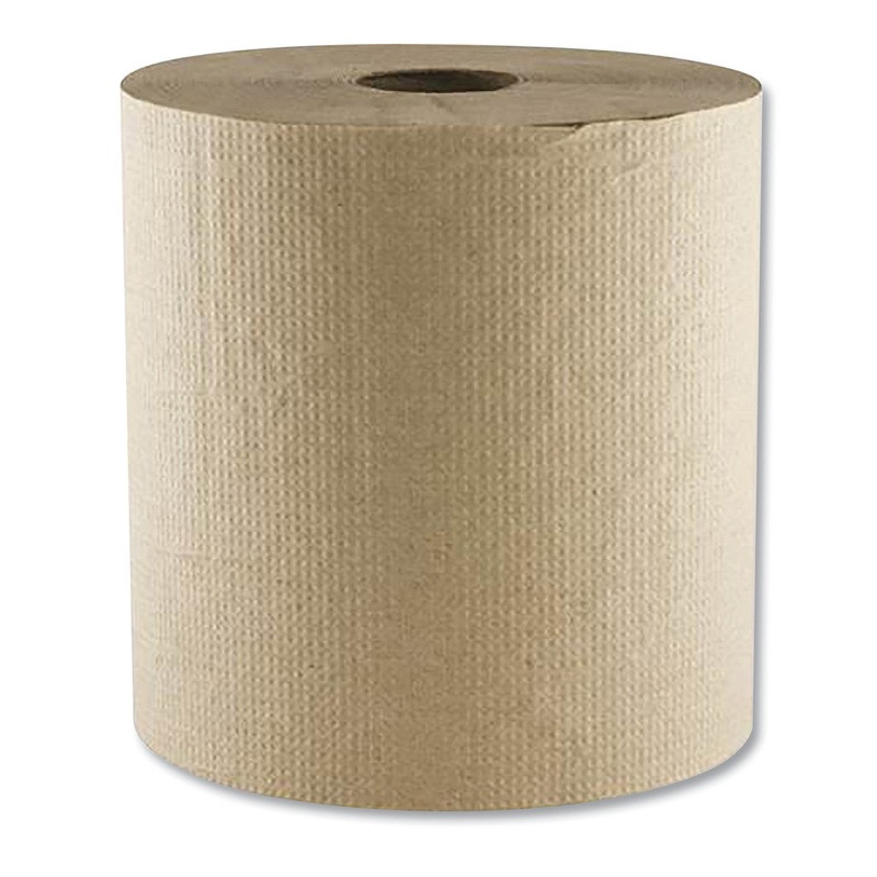 MORSOFT HARDWOUND TOWEL, 1-PLY, 8″ X 700 FT, KRAFT, 6 ROLLS/CARTON