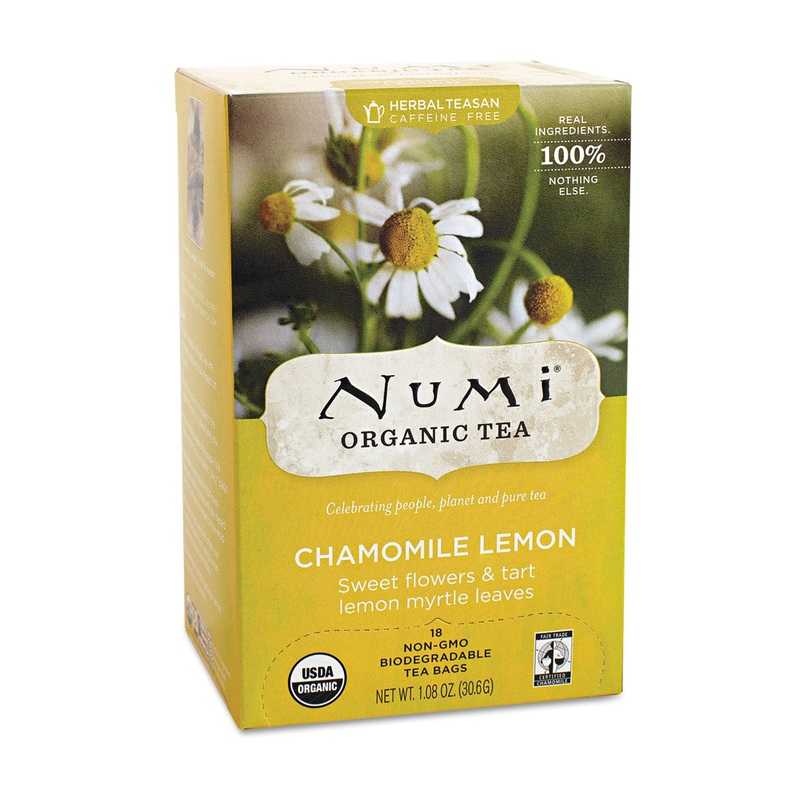 Organic Teas And Teasans, 1.8oz, Chamomile Lemon, 18/box