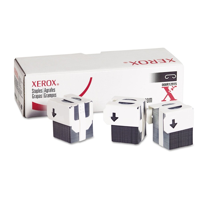 Staples For Xerox Workcentre Pro123/m24/others, 3 Cartridges, 15,000 Staples