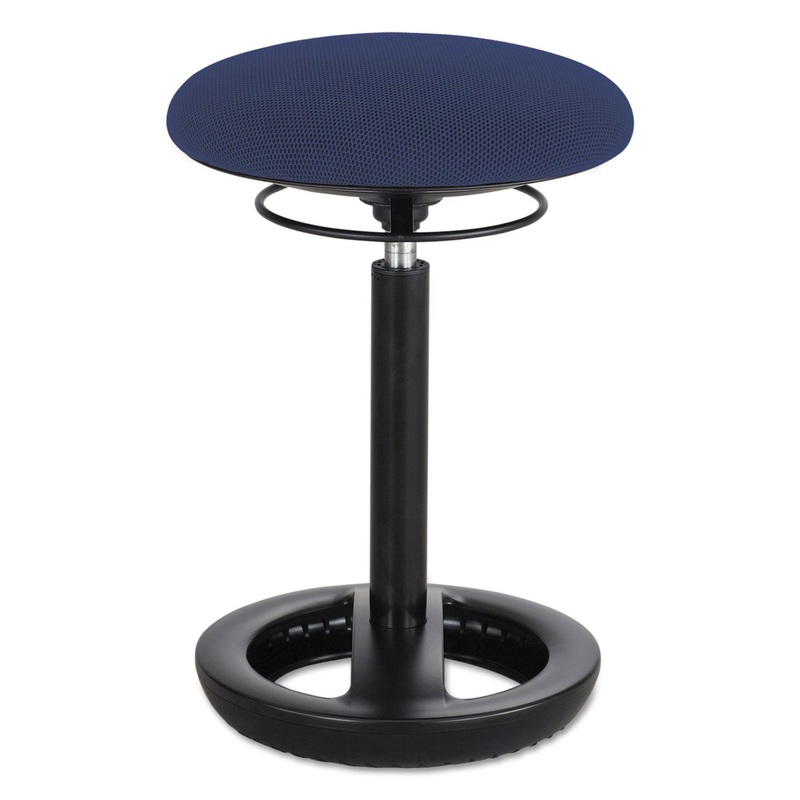 TWIXT DESK HEIGHT ERGONOMIC STOOL, 22.5″ SEAT HEIGHT, SUPPORTS UP TO 250 LBS., BLUE SEAT/BLUE BACK, BLACK BASE