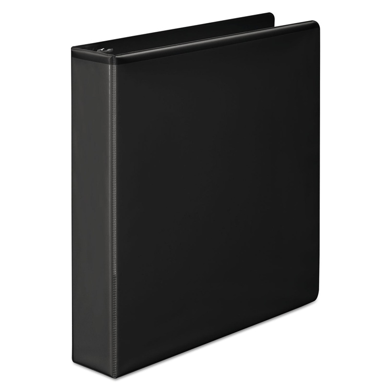 BASIC D-RING VIEW BINDER, 3 RINGS, 1.5″ CAPACITY, 11 X 8.5, BLACK