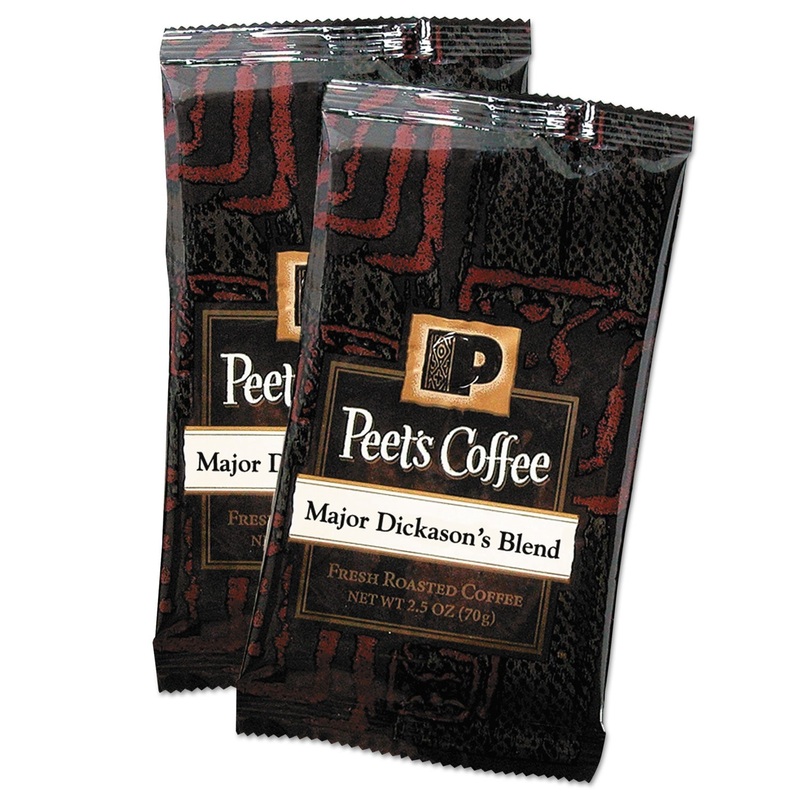 Coffee Portion Packs, Major Dickason’s Blend, 2.5 Oz Frack Pack, 18/box