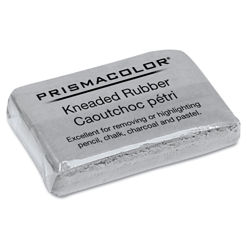 DESIGN KNEADED RUBBER ART ERASER, RECTANGULAR, LARGE, GRAY