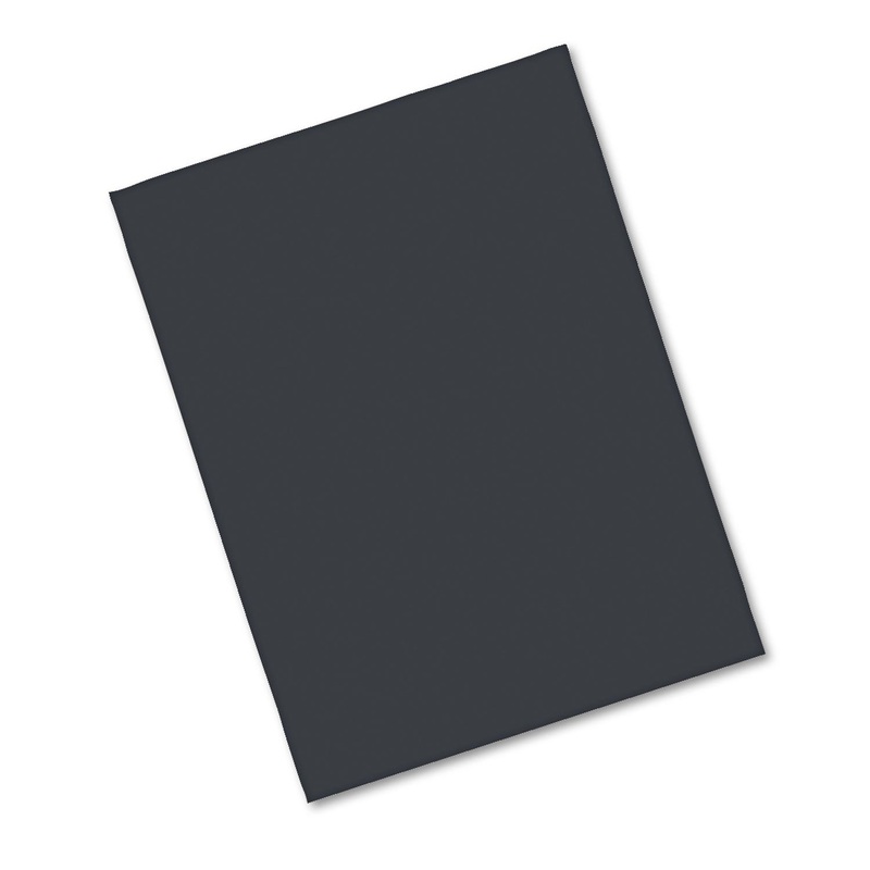 RIVERSIDE CONSTRUCTION PAPER, 76LB, 18 X 24, BLACK, 50/PACK
