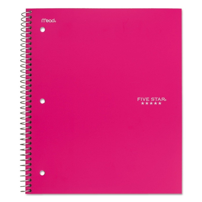 TREND WIREBOUND NOTEBOOK, 5 SUBJECTS, MEDIUM/COLLEGE RULE, ASSORTED COLOR COVERS, 11 X 8.5, 200 SHEETS