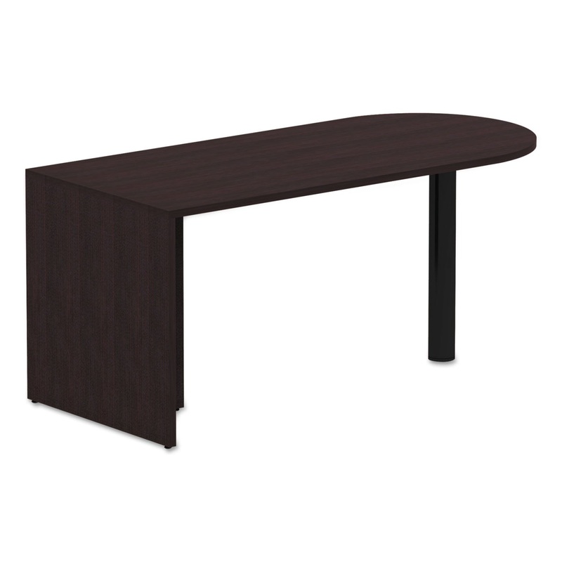 ALERA VALENCIA SERIES D-TOP DESK, 65W X 29.5D X 29.5H, ESPRESSO