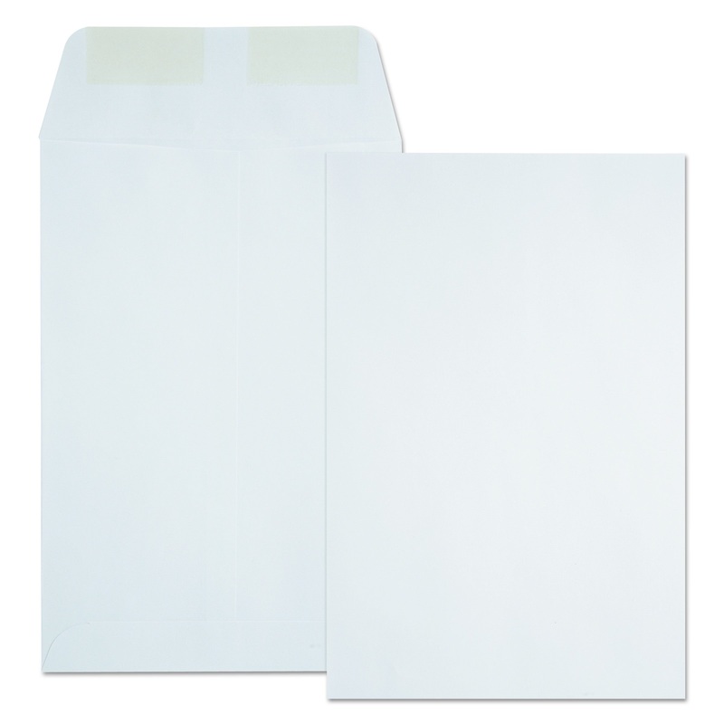 CATALOG ENVELOPE, #1, CHEESE BLADE FLAP, GUMMED CLOSURE, 6 X 9, WHITE, 500/BOX