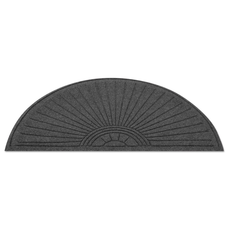 Ecoguard Diamond Floor Mat, Fan Only, 24 X 48, Charcoal