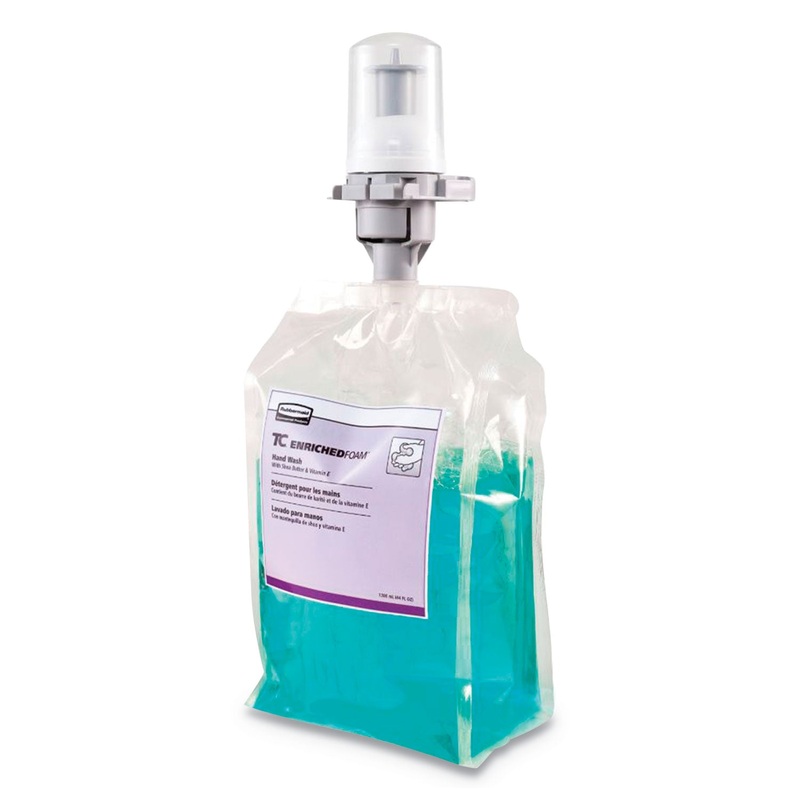 Enriched-Foam Soap Refill, 1300ml, Vanilla/white Peach, 3/carton