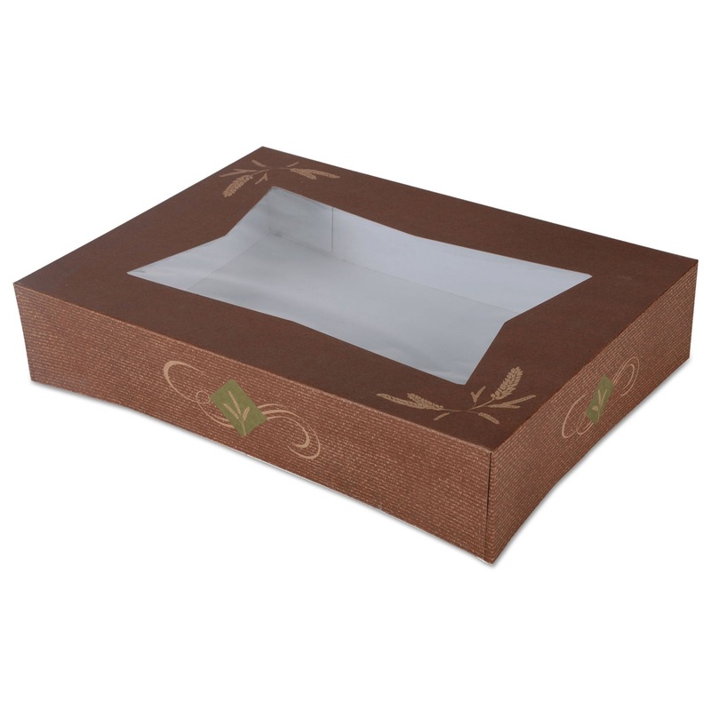 Hearthstone Window Bakery Boxes, Brown, 16 1/2 X 17 X 10, 100/carton