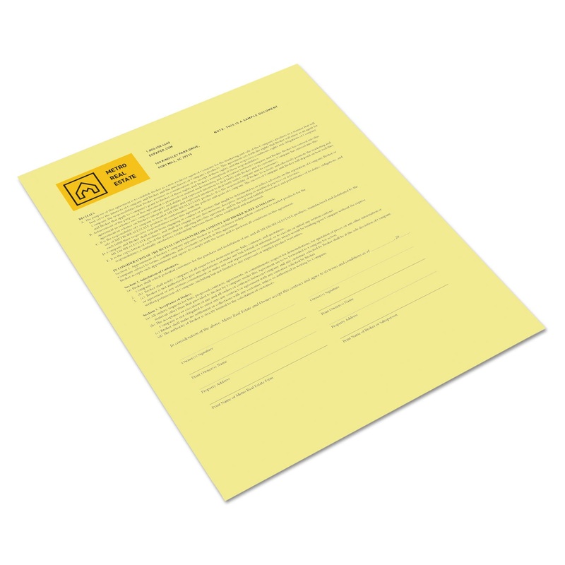 REVOLUTION DIGITAL CARBONLESS PAPER, 1-PART, 8.5 X 11, CANARY, 500/REAM