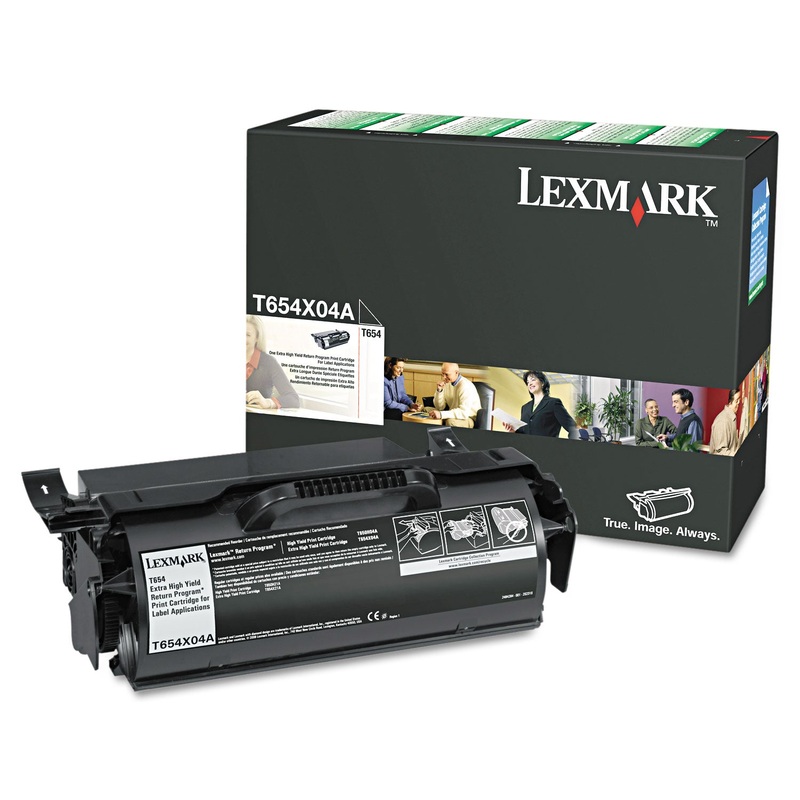 T654X04A RETURN PROGRAM EXTRA HIGH-YIELD TONER, 36000 PAGE-YIELD, BLACK
