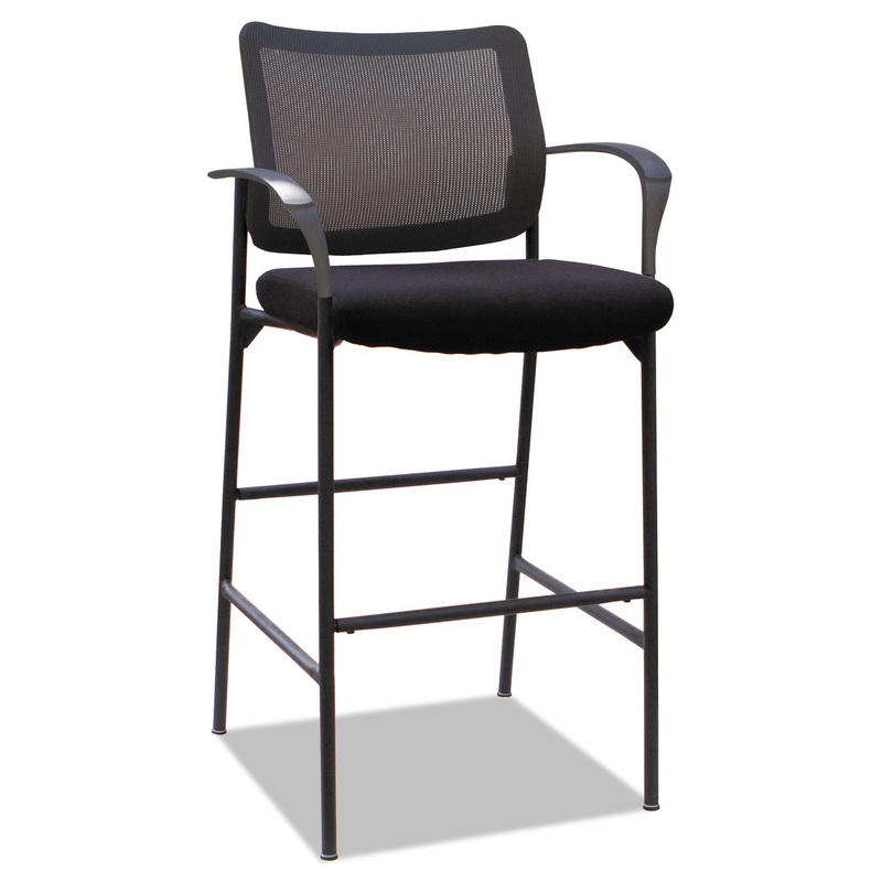 ALERA IV SERIES GUEST STOOL, 25.19” X 23.62” X 45.66”, BLACK SEAT/BLACK BACK, BLACK BASE, 2/CARTON