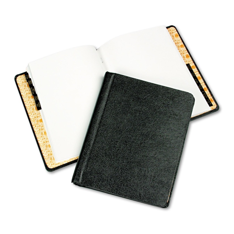 Corp Record/minute Book Complete Outfit, Black, 75 Unruled Pages, 8 1/2 X 11