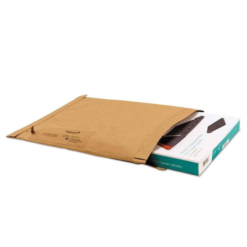 Jiffy Padded Mailer, #0, Paper Lining, Fold Flap Closure, 6 x 10, Natural Kraft, 250/Carton