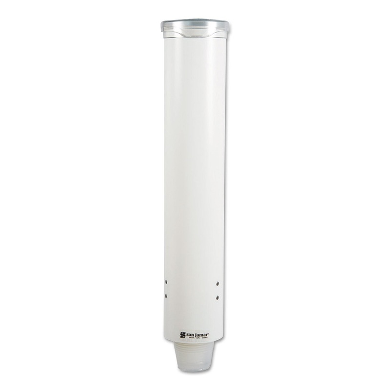 Small Pull-Type Water Cup Dispenser, White