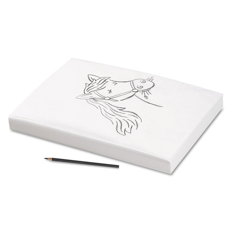 TRACING PAPER, 25LB, 9 X 12, SEMI-TRANSPARENT, 500/REAM