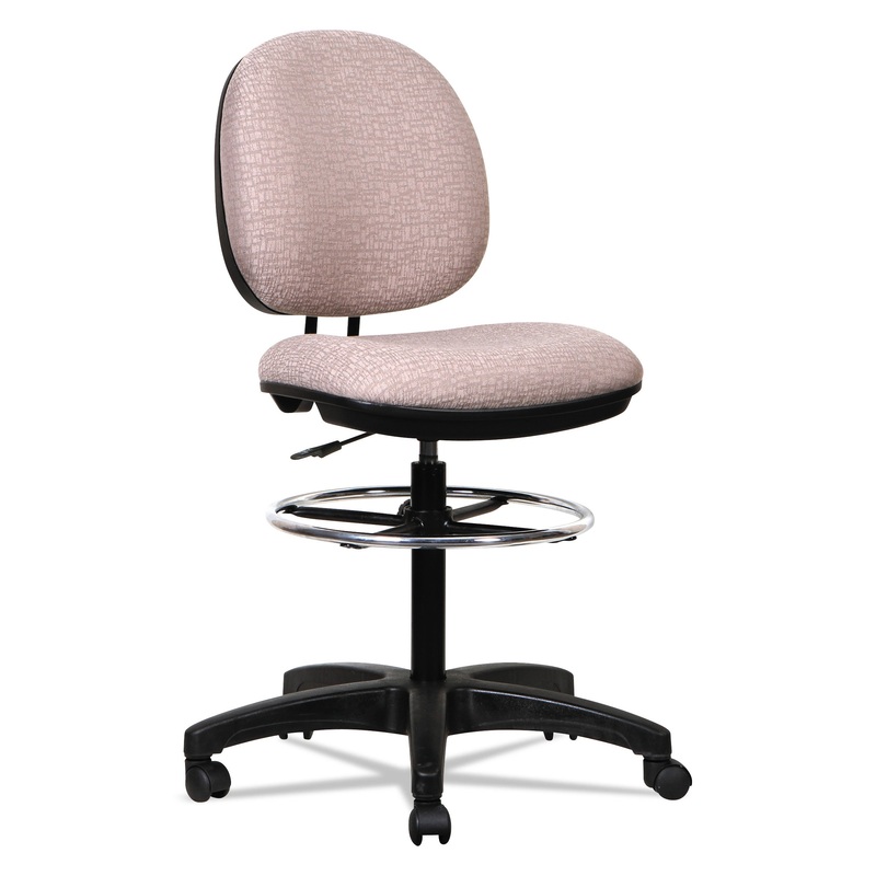 ALERA INTERVAL SERIES SWIVEL TASK STOOL, 34.5″ SEAT HEIGHT, SUPPORTS UP TO 275 LBS., SANDSTONE TAN SEAT/BACK, BLACK BASE