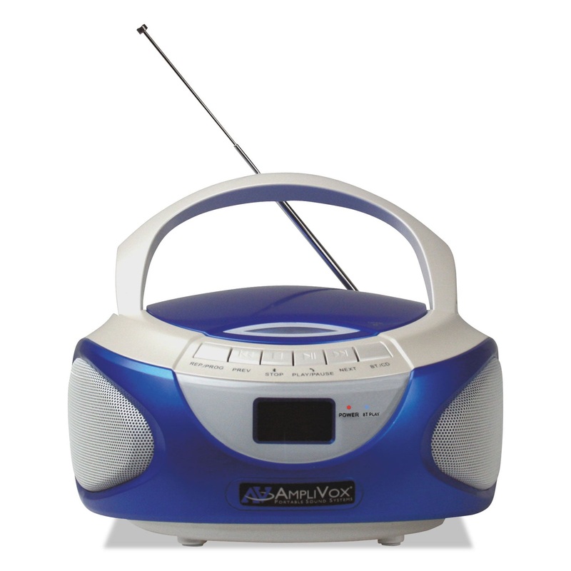 Cd Boombox With Bluetooth, Blue