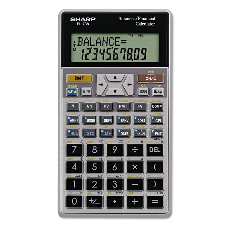 El-738c Financial Calculator, 10-Digit Lcd