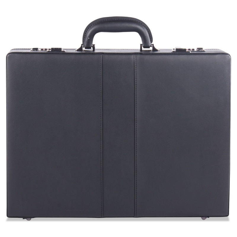 Expandable Attache Case, 13 X 3.5 X 18, Black