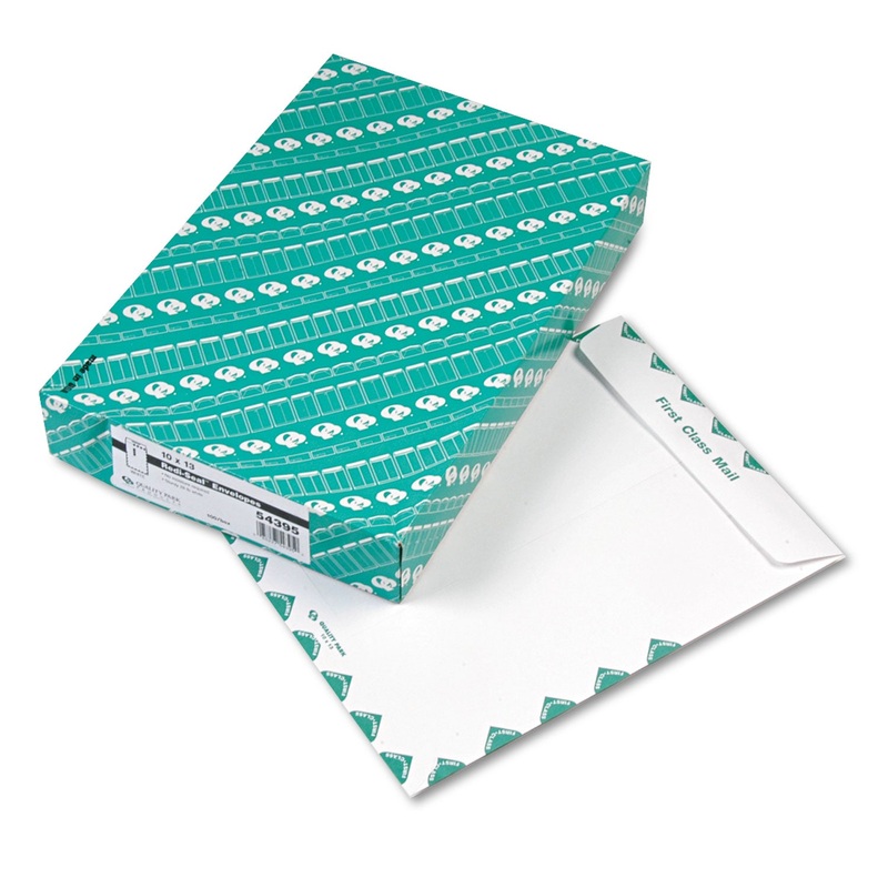 REDI-SEAL CATALOG ENVELOPE, #13 1/2, CHEESE BLADE FLAP, REDI-SEAL CLOSURE, 10 X 13, WHITE, 100/BOX