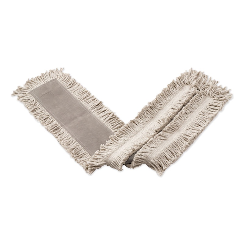 BLENDED CUT-END DISPOSABLE DUST MOP, 24 X 5, WHITE, 12/CARTON