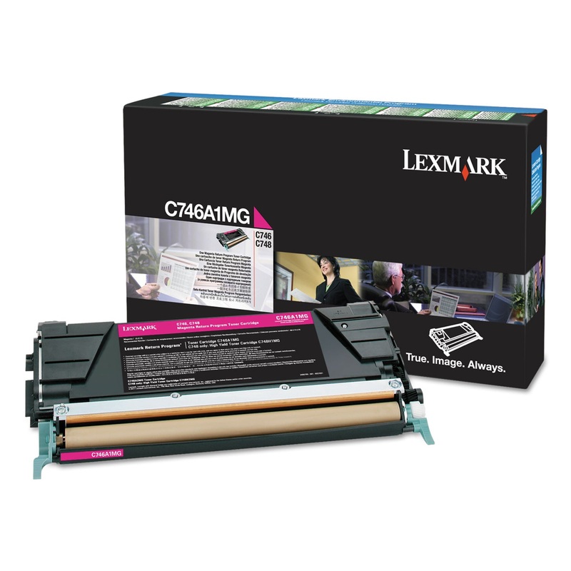 C746A1MG RETURN PROGRAM TONER, 7000 PAGE-YIELD, MAGENTA