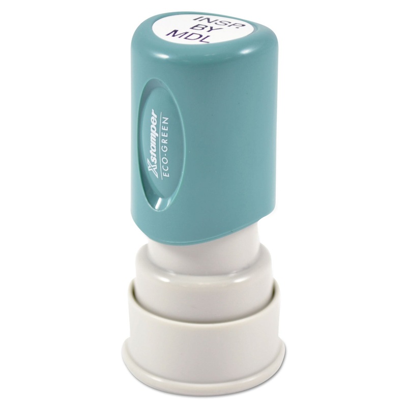 Eco Round Custom Message, Pre-Inked/re-Inkable, Five Colors