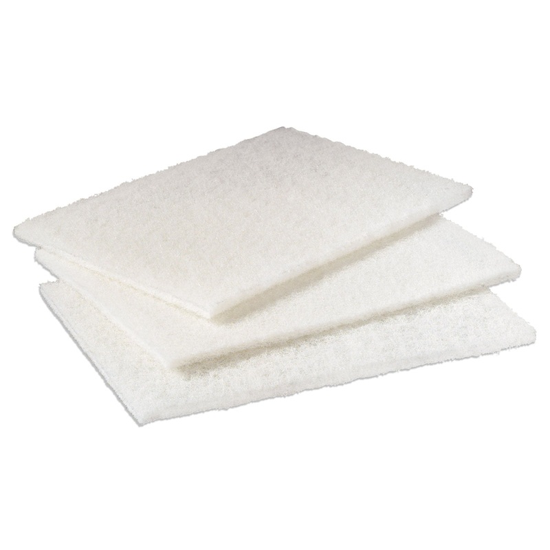 Light Duty Cleansing Pad, 6″ X 9″, White, 20/pack, 3 Packs/carton