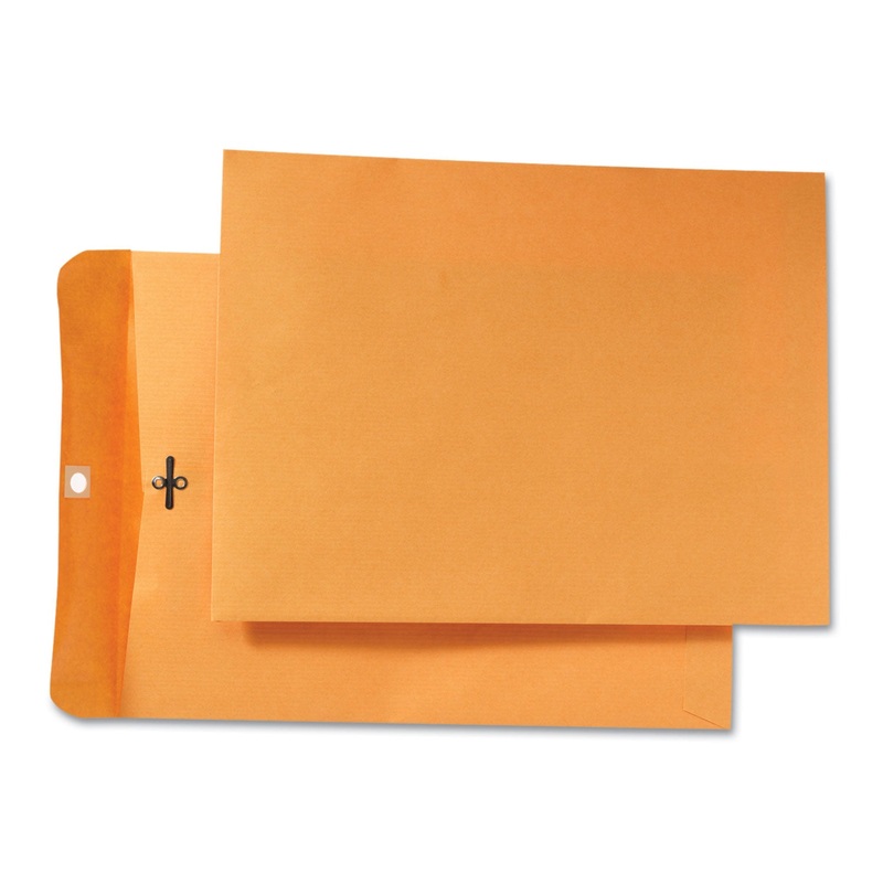 PARK RIDGE KRAFT CLASP ENVELOPE, #90, CHEESE BLADE FLAP, CLASP/GUMMED CLOSURE, 9 X 12, BROWN KRAFT, 100/BOX
